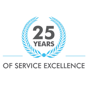 25 years of service execellence